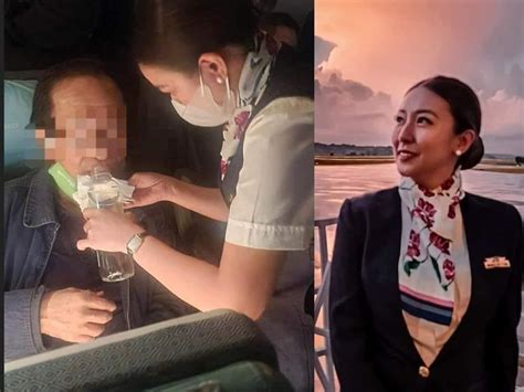 Flight attendant na sumama sa pasahero .